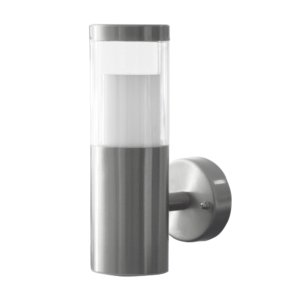 Applique murale extérieure Inox LED 7W + Bluetooth - Lumière blanc froid 6000K - IP44