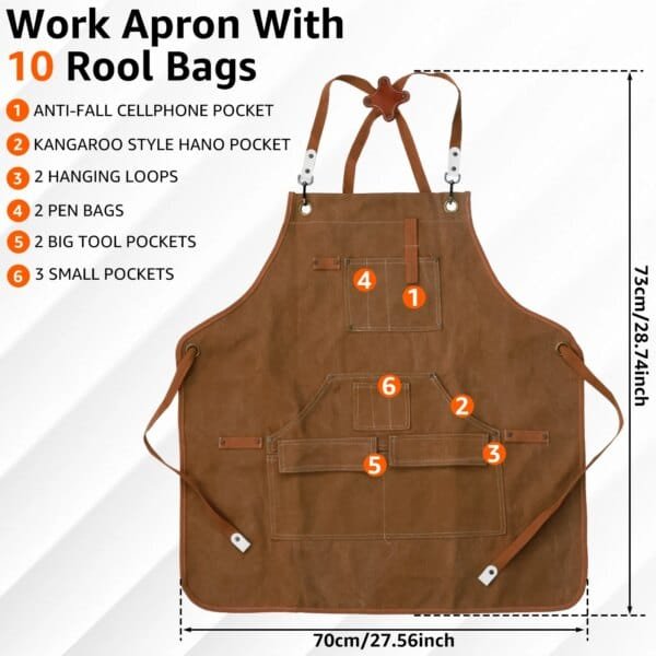 Tablier Imperméable Multi Poches – Image 6