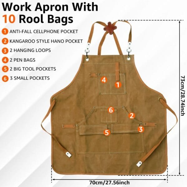 Tablier Imperméable Multi Poches – Image 8